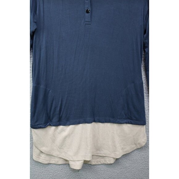 LOGO by Lori Goldstein Long Sleeve Tunic Top-Size Small-Pockets-Lagenlook-BOHO - Picture 2 of 12